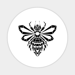 Silhouette polygonal bee Magnet